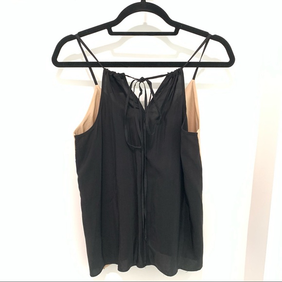 Mason Lambskin Leather Tan Black Tank - Picture 4 of 5